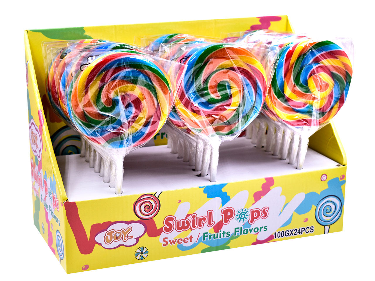 Lollipop rainbow swirl 100gr