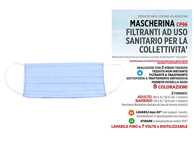 Mascherina cp96 - azzurra