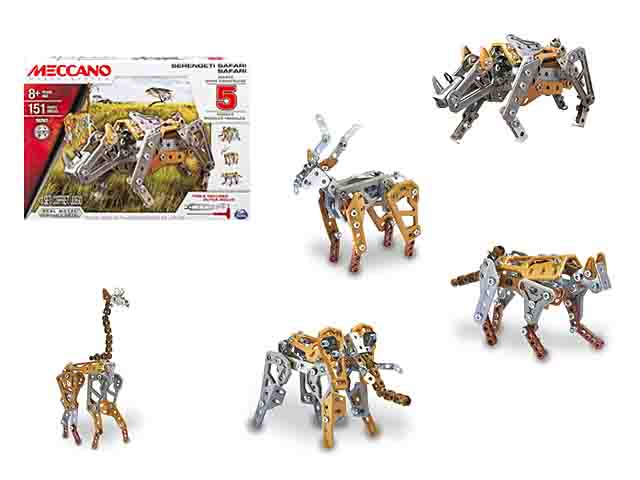 Meccano set safari 5 modelli 6033322