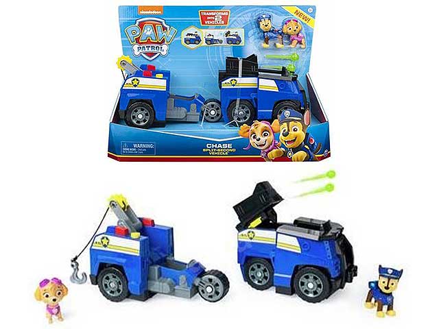 Paw patrol veicolo split second chase 6056033