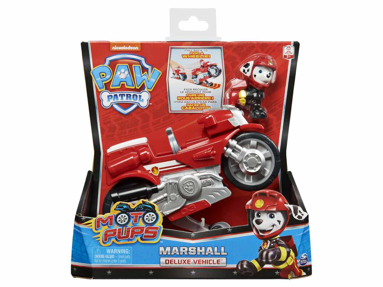 Paw patrol veicolo moto pup di marshall 6061224