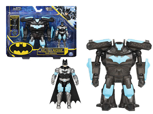 Batman personaggio deluxe c/armatura tech 10cm 6062759