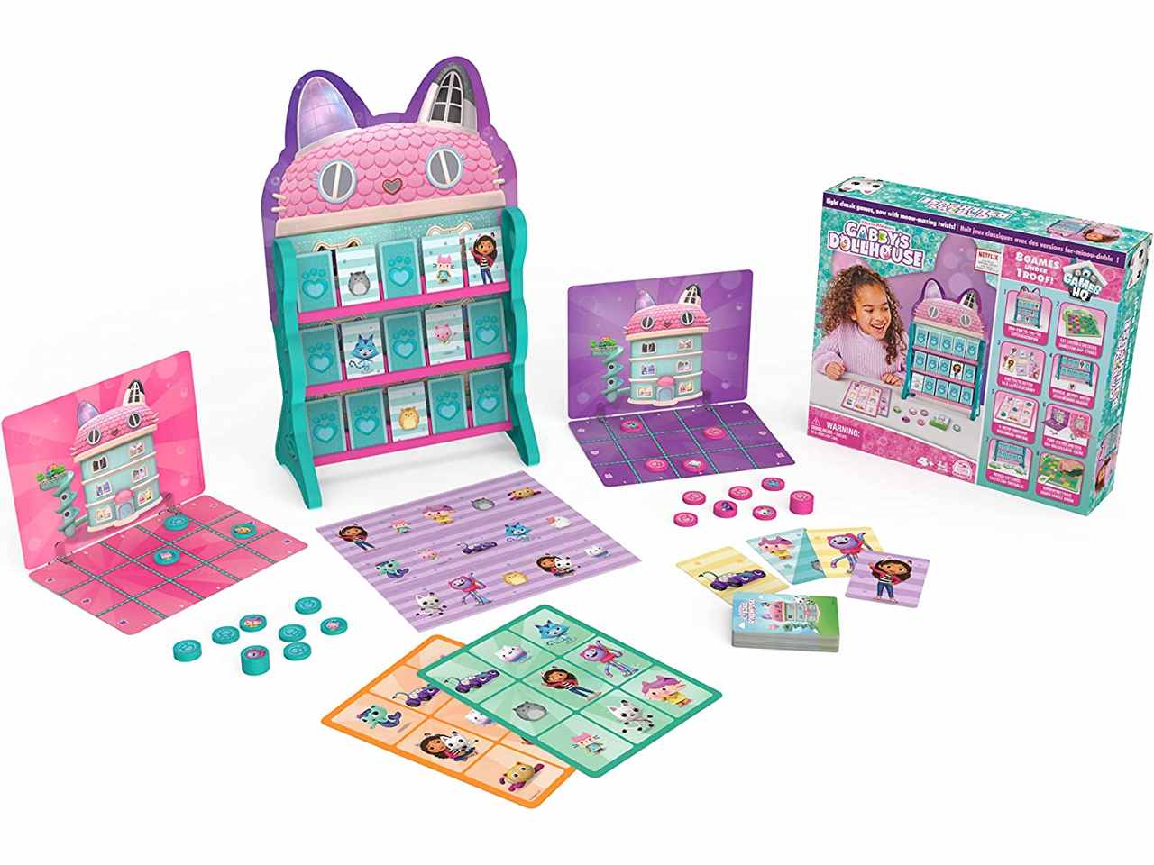 Gabby's dollhouse 8 giochi riuniti in una confezione
