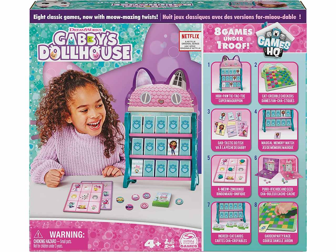Gabby's dollhouse 8 giochi riuniti in una confezione
