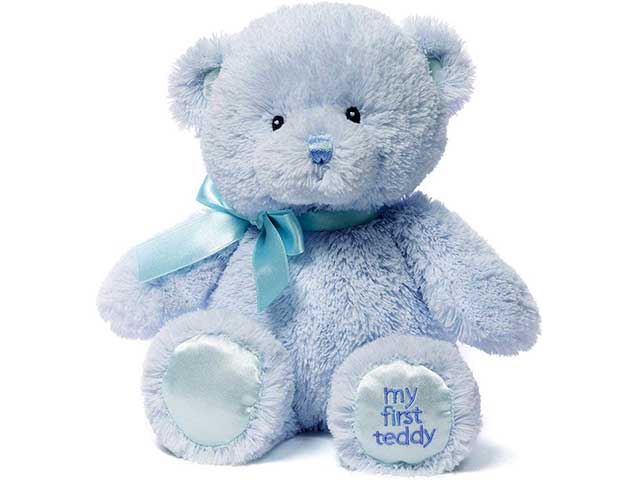 gund il mio primo orsacchiotto azzurro 38cm6055514