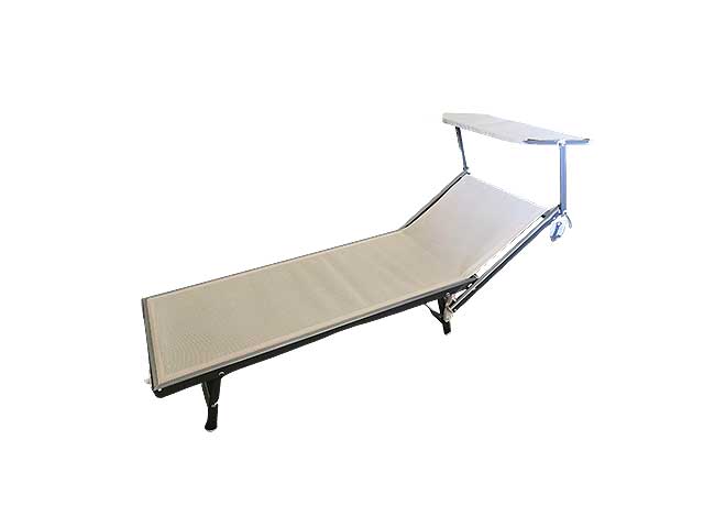 Lettino prendi sole in alluminio 183x58x36cm