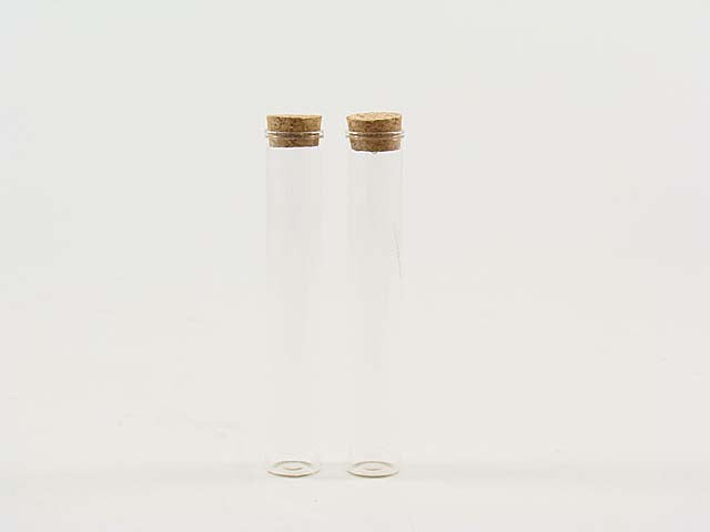 provetta vetro 2.5x2.5x15cm vtr025