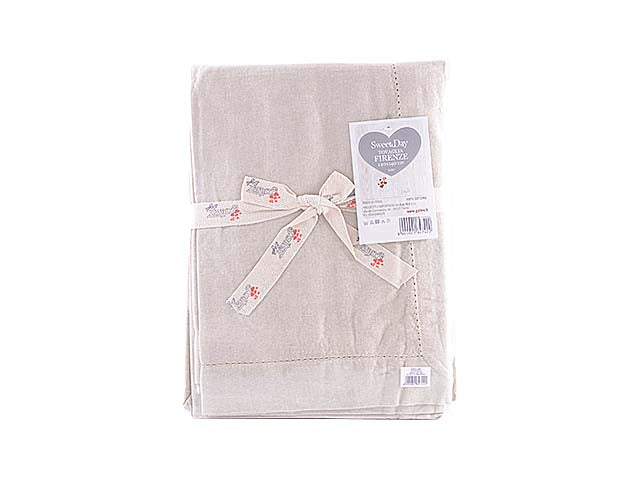 firenze tovaglia 140x140 beige 210/3/02