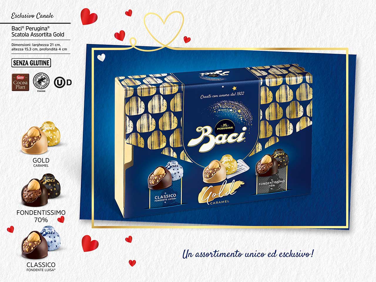 Baci scatola assortita gold 225g it