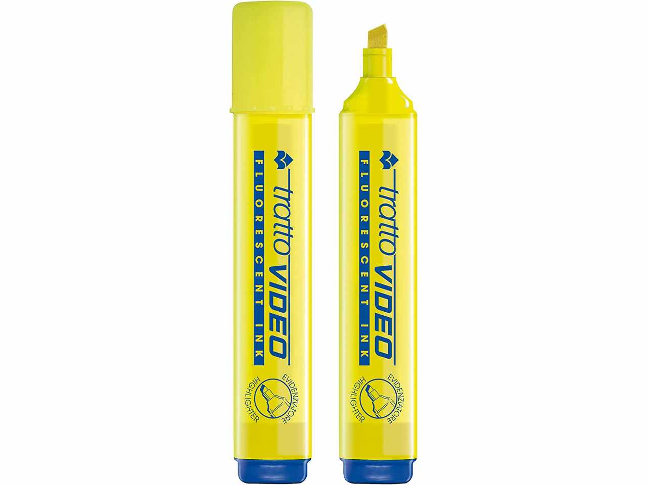 Evidenziatore giallo dimensione tratto 1-5mm 12 pezzi