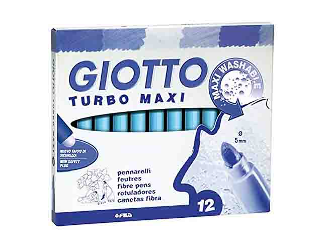 Giotto turbo maxi 12 pezzi azzurro 456028