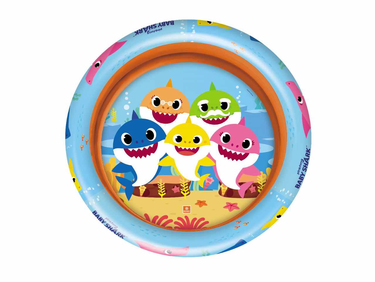 Piscina per giardino bambini baby shark diametro 100cm