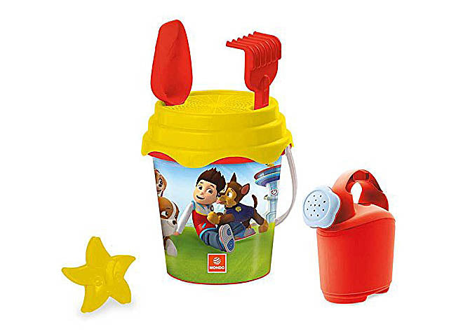 Set giochi da spiaggia con annaffiatoio paw patrol diametro 17cm