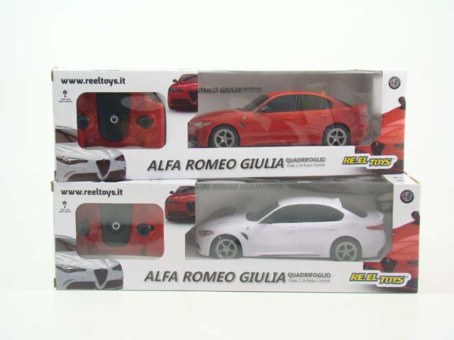Auto radio comando 1:24 alfa romeo giulia quadrifoglio 2.4 ghz