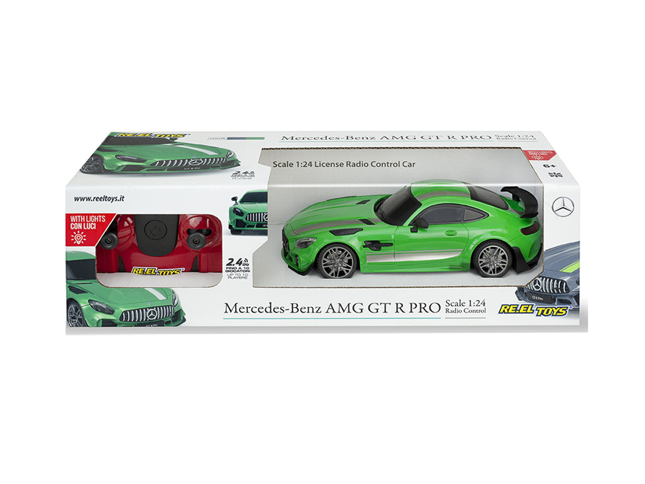 Auto radio comando 1:24 mercedes amg gt r pro 2.4 ghz
