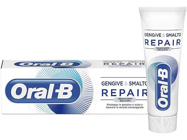 Oral b dentifricio repair sbiancante 75ml