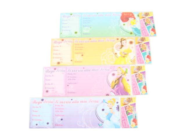 inviti princess - 15 pezzi