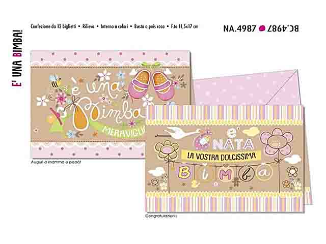 Biglietto auguri nascita