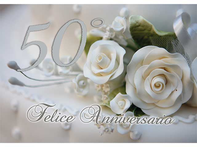 Biglietto auguri 50esimo