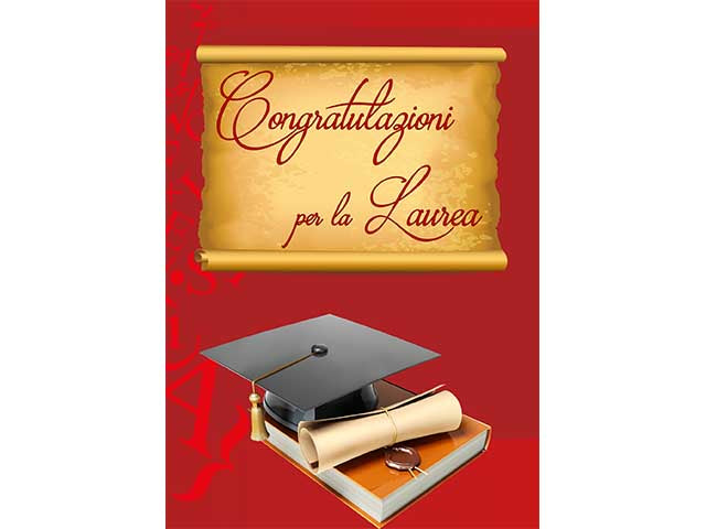 Biglietto auguri laurea