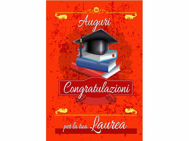 Biglietto auguri laurea