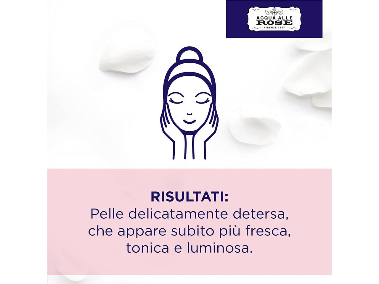 Roberts acqua di rose salviettine struccanti per pelli sensibili - confezione da 20 salviettine