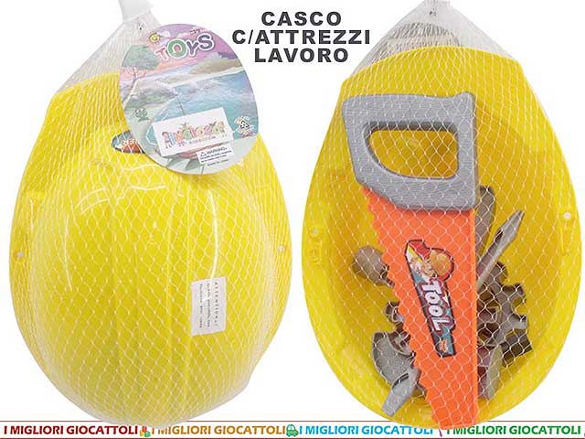 Casco c/attrezzi da lavoro