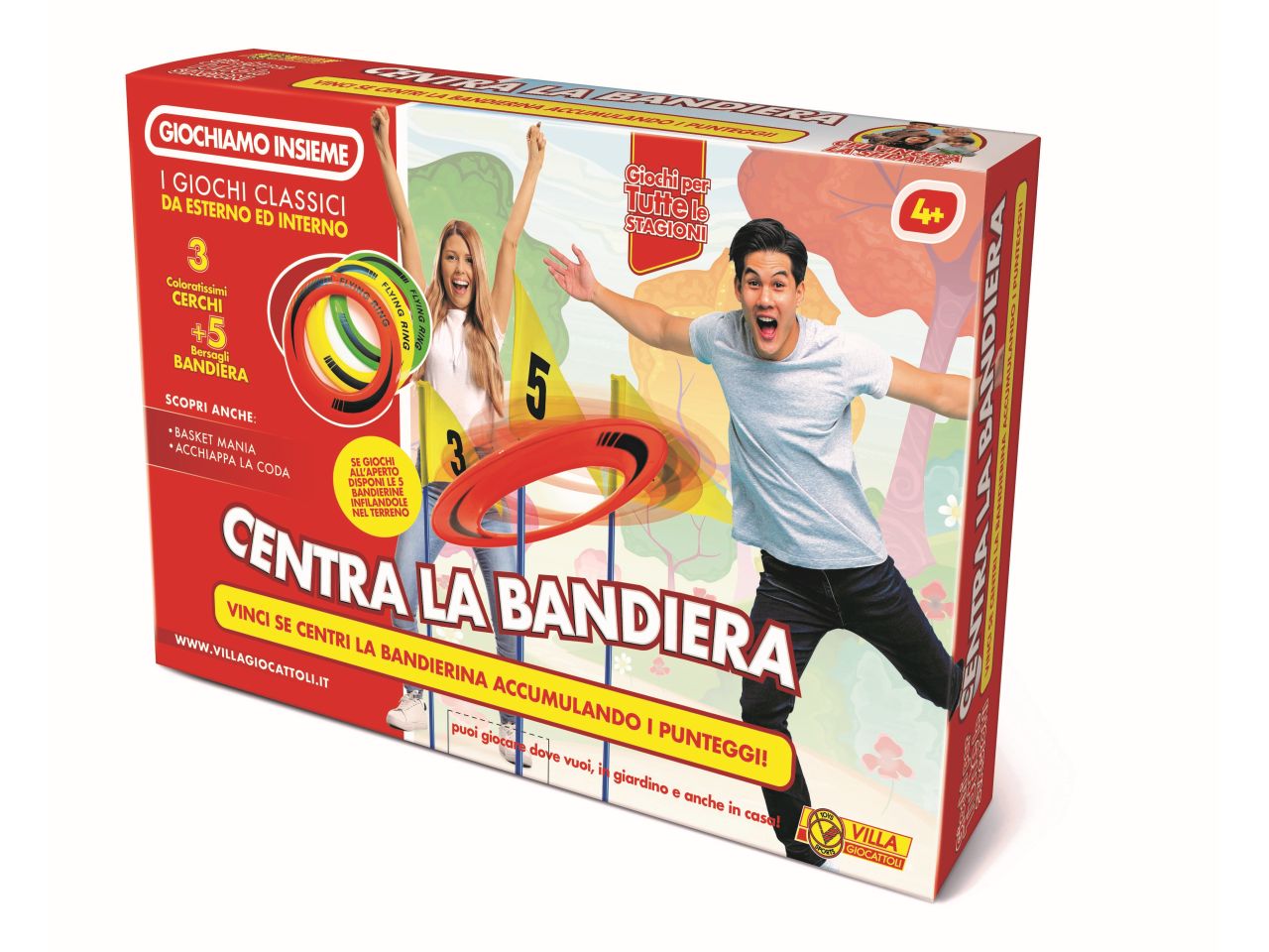 Gioco villa giocattoli giochiamo insieme centra la bandiera