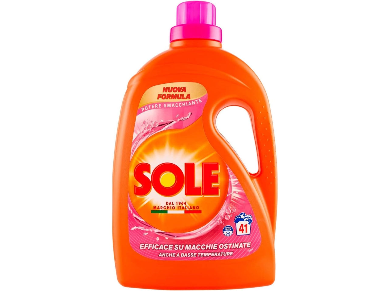 Sole detersivo liquido per bucato potere smacchiante 41 lavaggi 1,845l