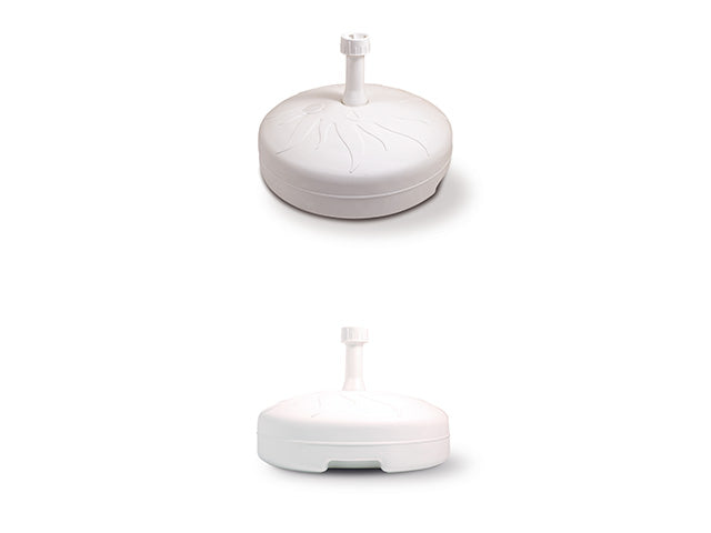 Base ombrellone bianca rotonda 20lt45/r