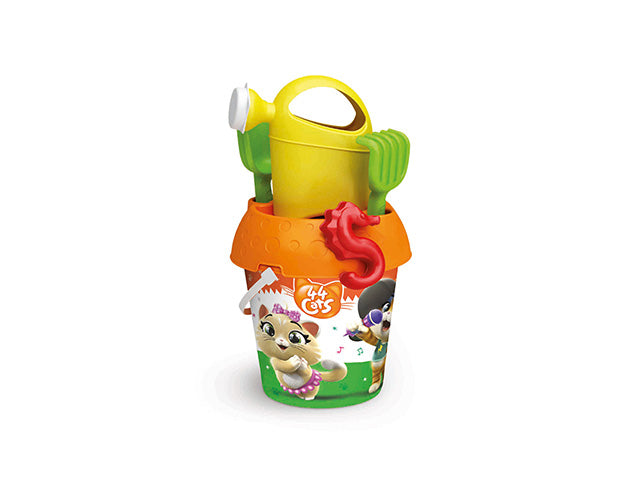 Secchiello per bambini 44 gatti con innaffiatoio diametro 18cm