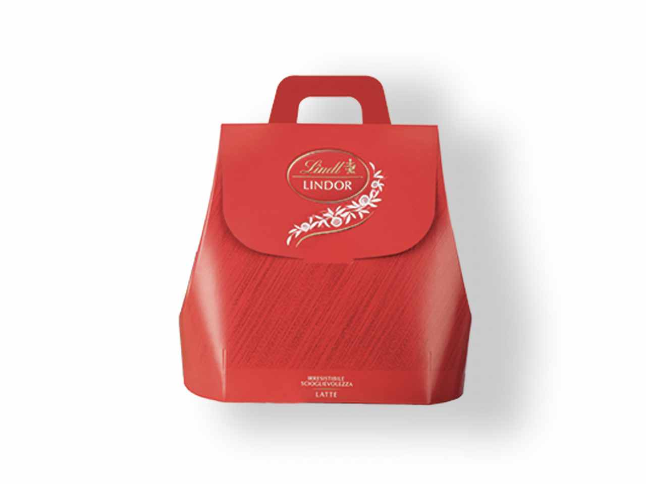 Lindt bag rossa lindor al latte da 190gr