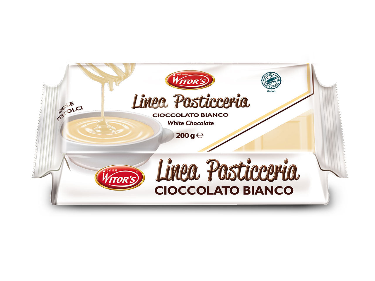 Witor's linea pasticceria cioccolato bianco 200gr