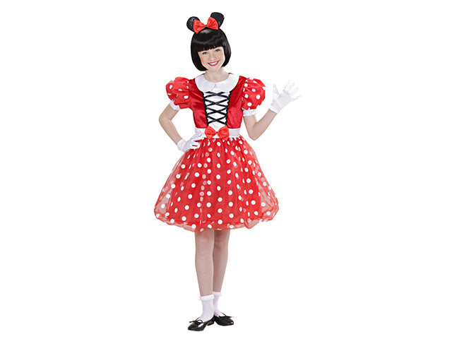 COSTUME TOPINA CON ORECCHIE BAMBINA 140 CM 8-10 ANNI