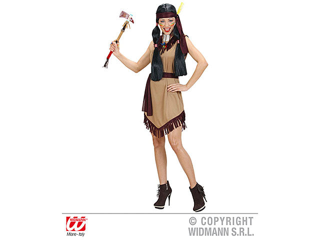 COSTUME INDIANA COMPOSTO DA CINTURA,FASCIA PER TESTA TAGLIA L