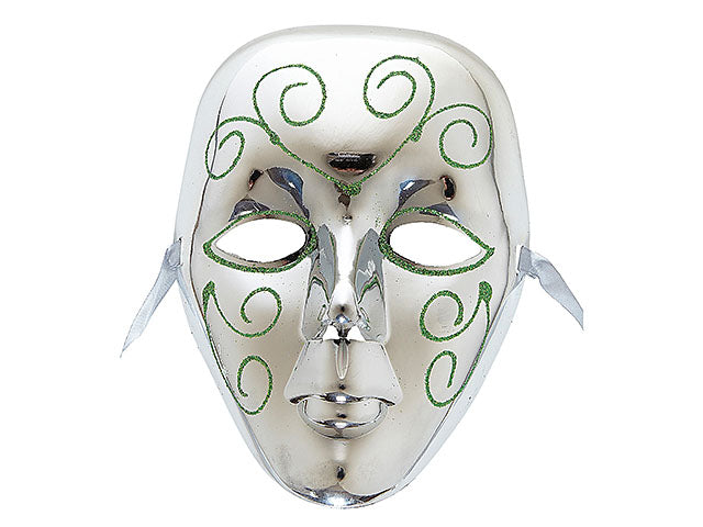 Maschera argento c/glitter 0308s