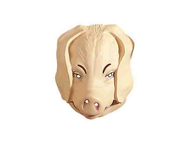 Maschera maiale in plastica 5443m