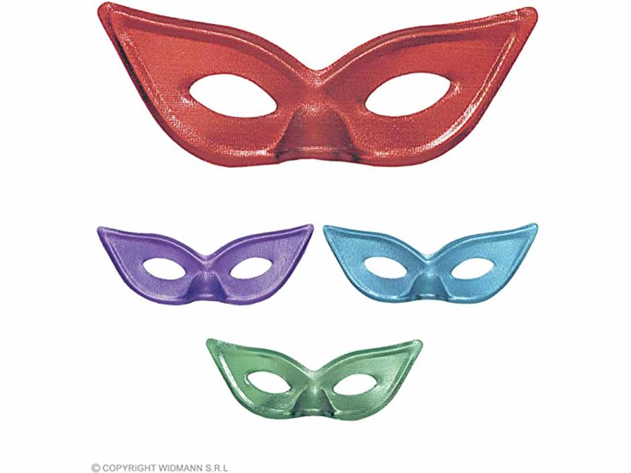 Domino papillon assortiti in 4 colori: metallizzato rosso, verde, blu, lilla