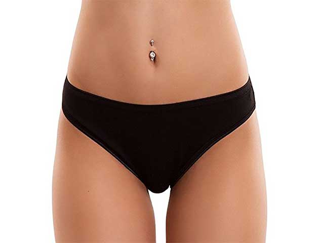 Cotonella slip donna 3 pezzi tg.2 nero
