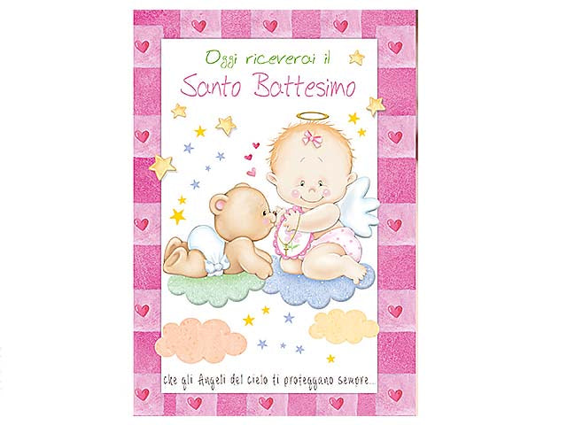 Biglietto auguri battesimo
