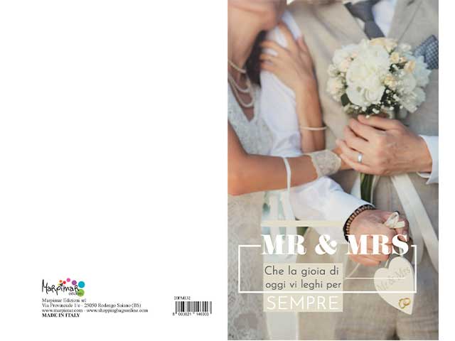 Biglietto augurale per matrimonio