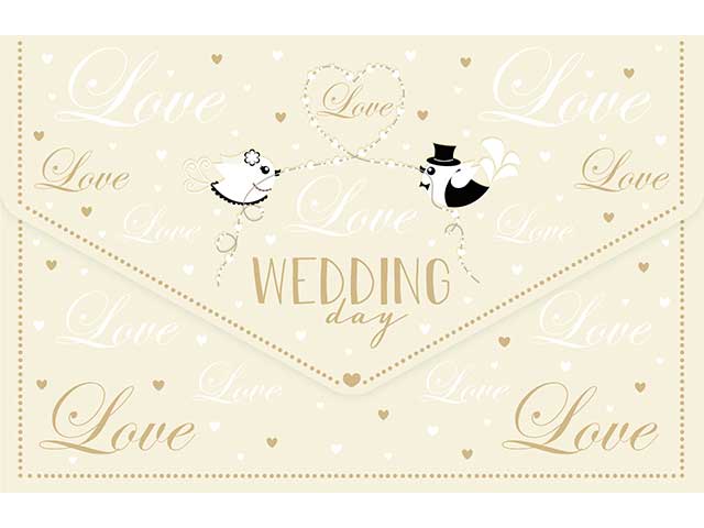 Biglietto porta soldi matrimonio