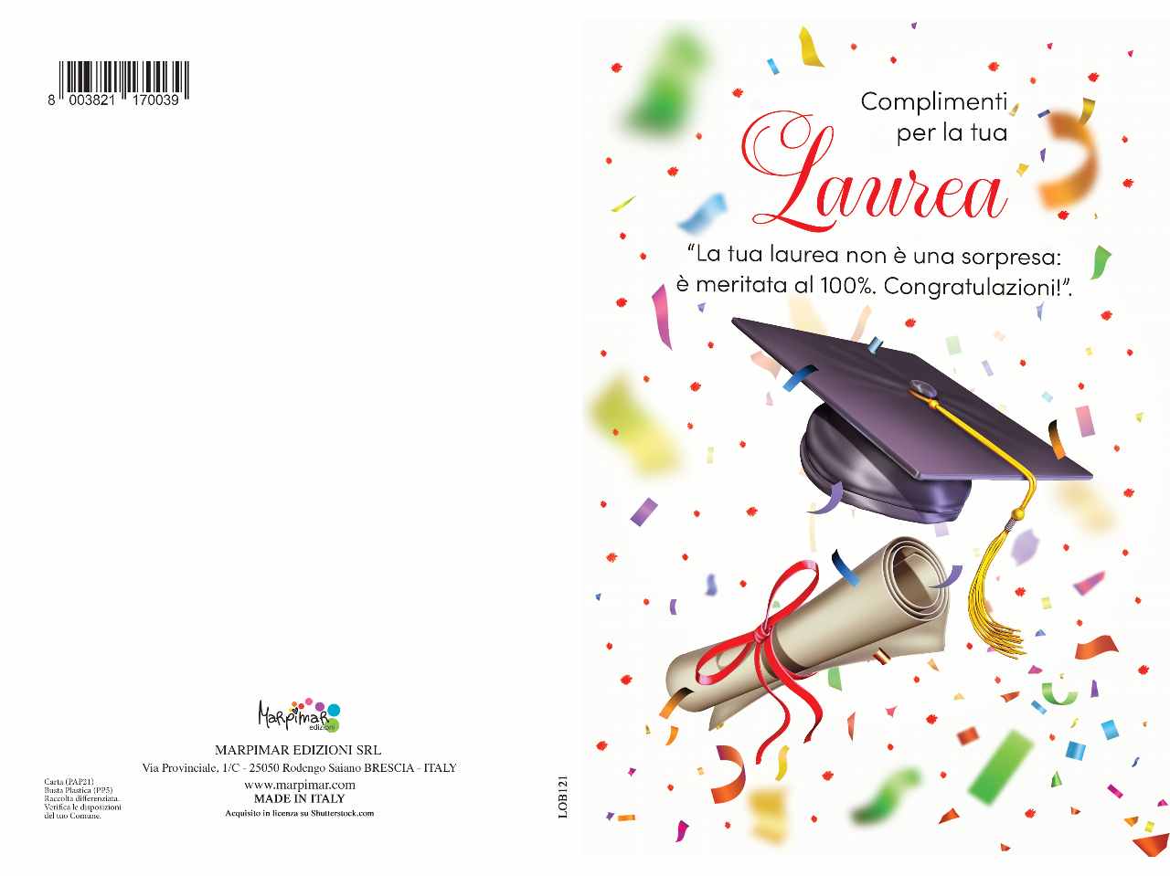 biglietto porta soldi laurea