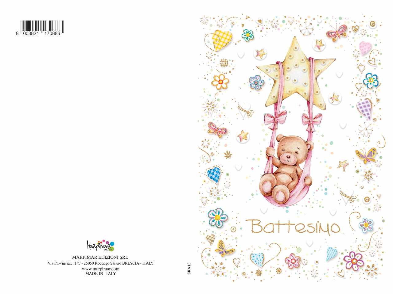 Biglietto auguri battesimo