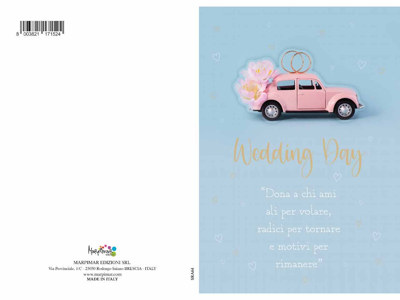 Biglietto auguri per matrimonio porta soldi