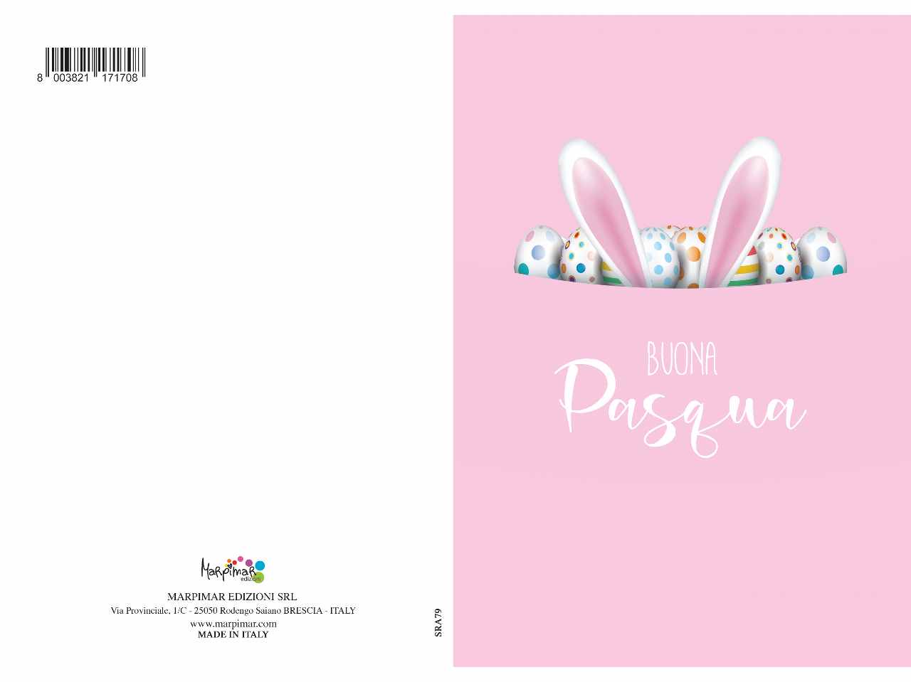 Biglietto pasqua con glitter