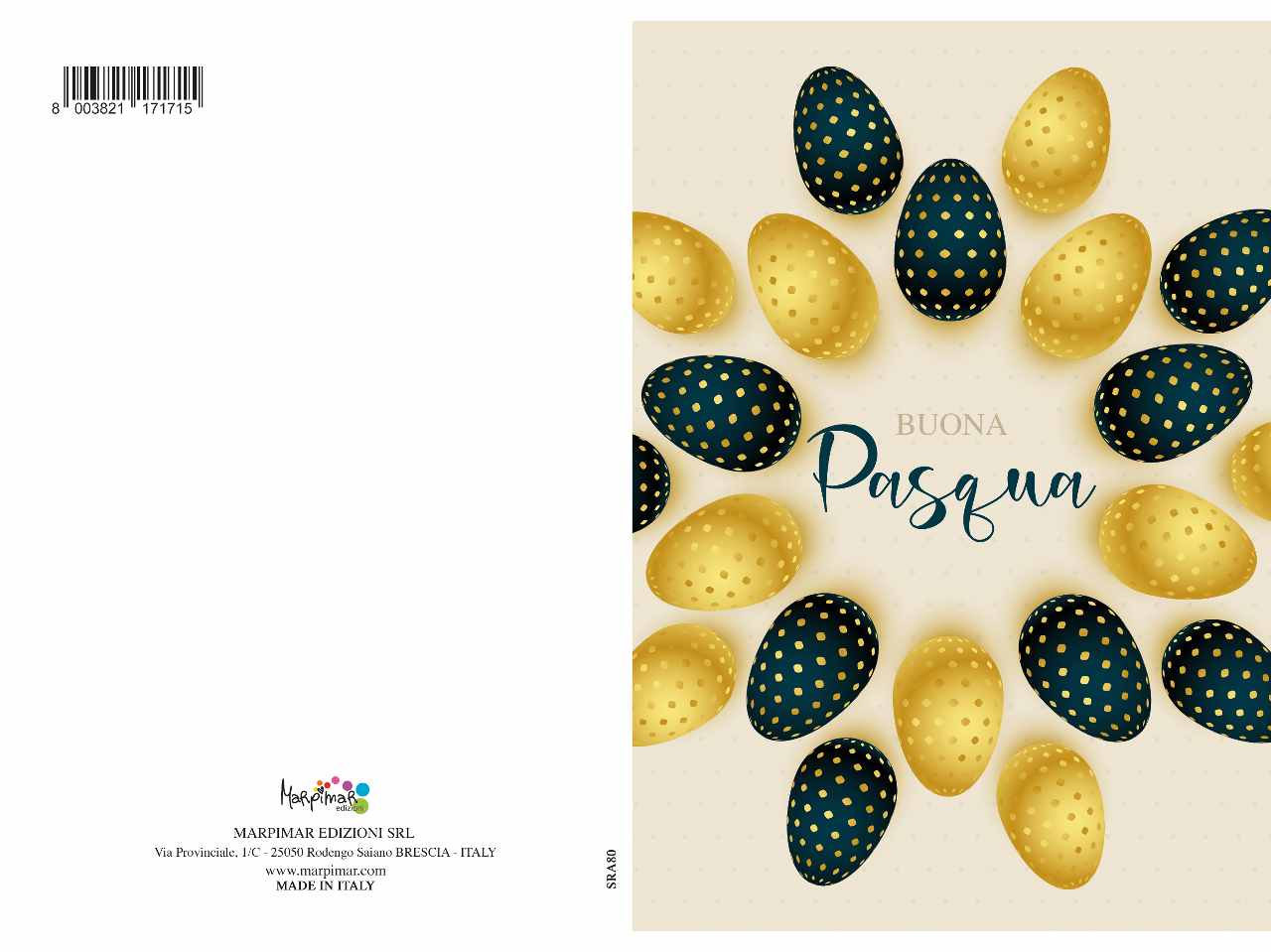 Biglietto pasqua con glitter