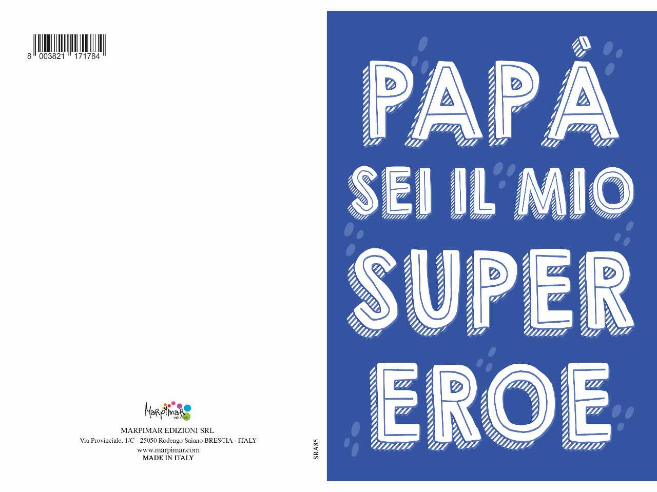Biglietto papa' con glitter