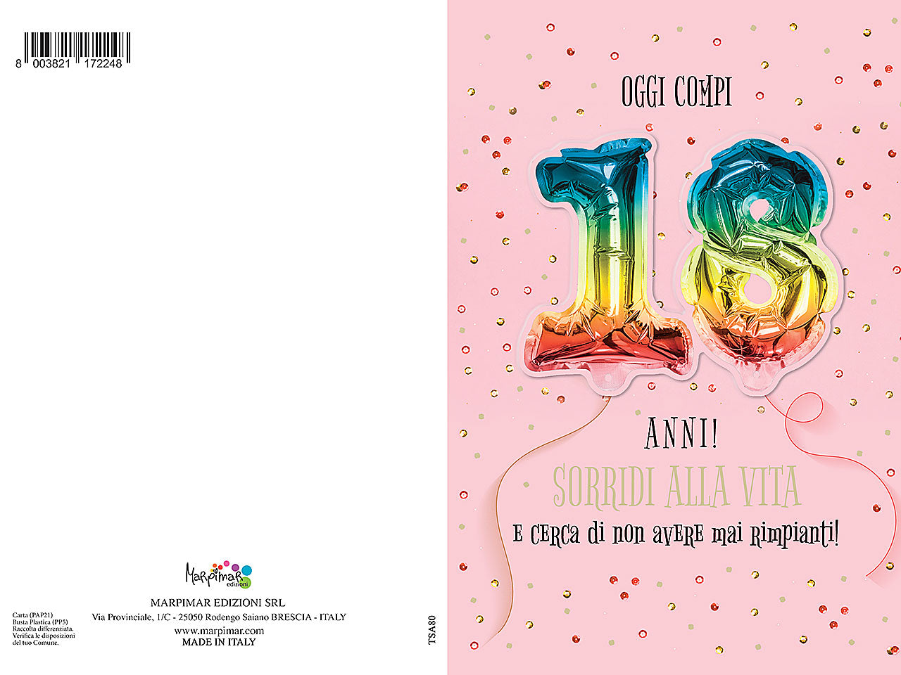 Biglietto 18 anni rosa special