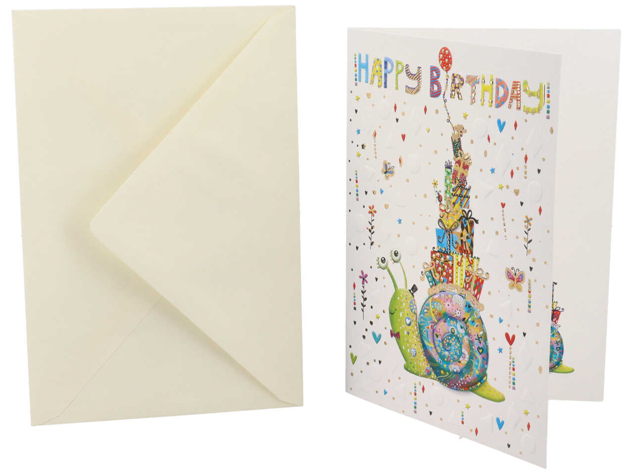 biglietto auguri compleanno con rilievo